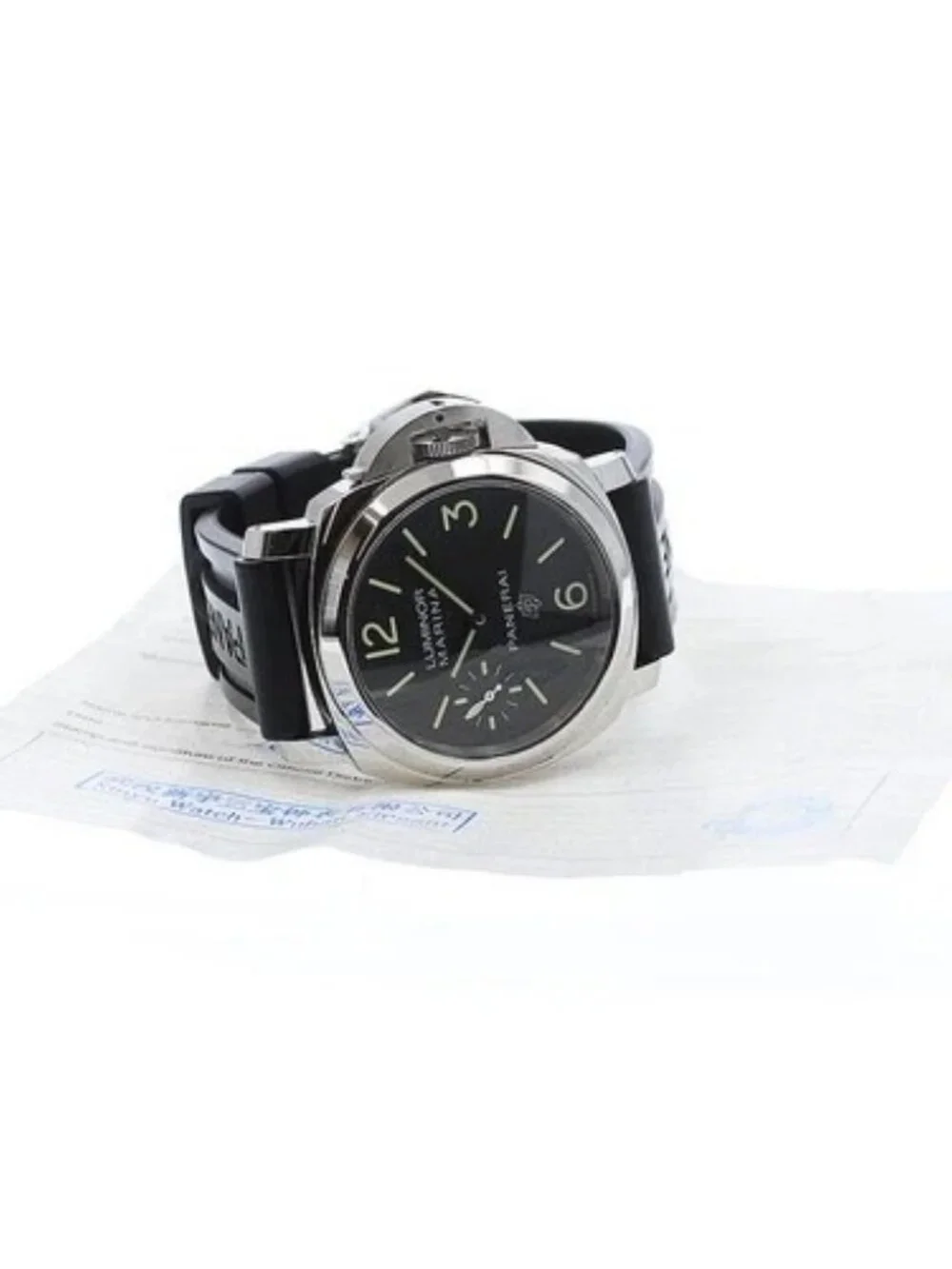 PANERAI Luminor marina logo PAM00776 black Dial Hand Winding Men's Watch_957915